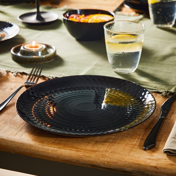 Service de table 19 pièces Pampille Black  White Luminarc