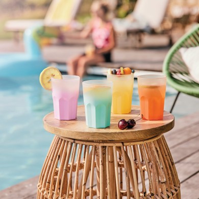 Verre forme haute 40cl Summer Pop Turquoise Verre forme haute 40cl Summer Pop Turquoise