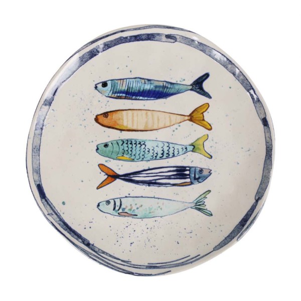 Assiette plate 26cm Peixe La Mediterranea