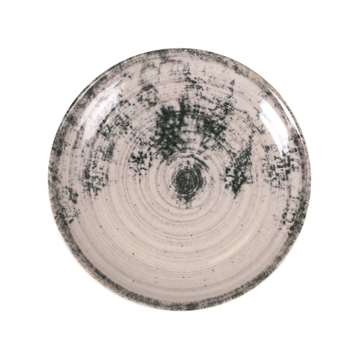 Assiette à dessert 20cm Aspe Gris La Mediterranea