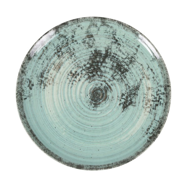Assiette plate 26cm Aspe Turquoise La Mediterranea