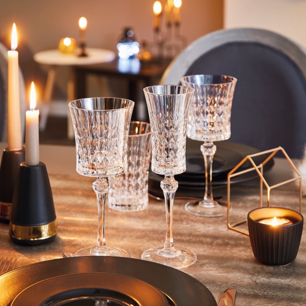 Verre à pied 27cl Lady Diamond Cristal d'Arques