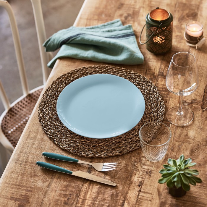 Assiette plate 25cm Diwali Paradise Blue Luminarc