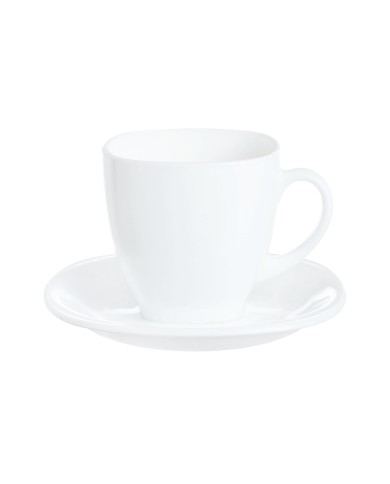 Service de 6 tasses 22cl et sous-tasses Carine Luminarc