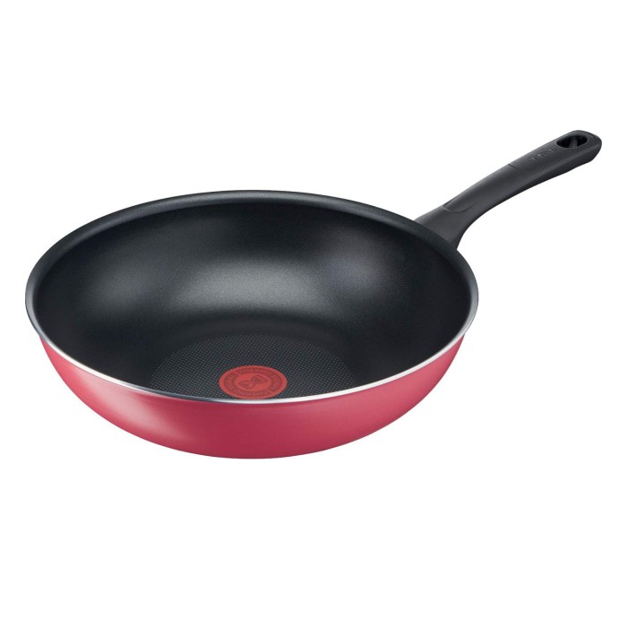 Wok 28cm Cranberry Red Tefal