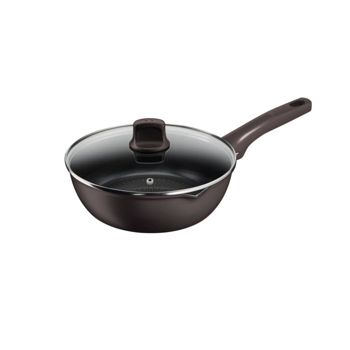 Poêle multi-usages avec couvercle 22cm IH Café Noir Unlimited Tefal