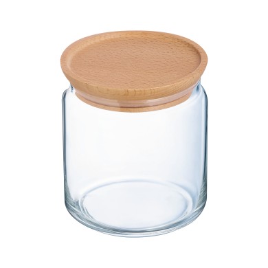 Pot de conservation 0,75L Pure Jar Wood Luminarc