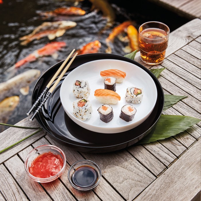 Assiette mezzé noire 29cm Friend's Time Luminarc