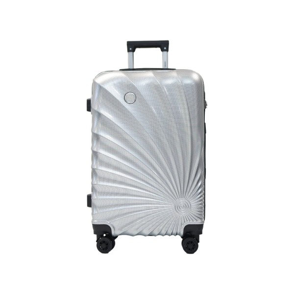 Valise taille cabine 41x60x25cm silver en polycarbonate DANIEL HECHTER