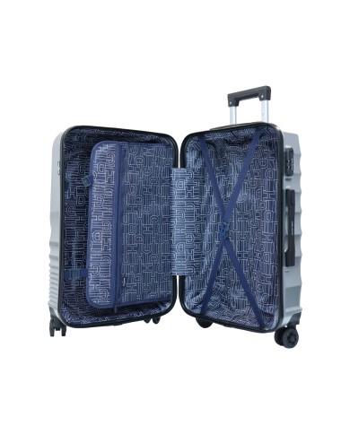 Valise taille cabine 41x60x25cm silver en polycarbonate DANIEL HECHTER