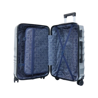 Valise taille cabine 41x60x25cm silver en polycarbonate DANIEL HECHTER