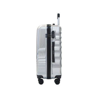 Valise taille cabine 41x60x25cm silver en polycarbonate Valise taille cabine 41x60x25cm silver en polycarbonate