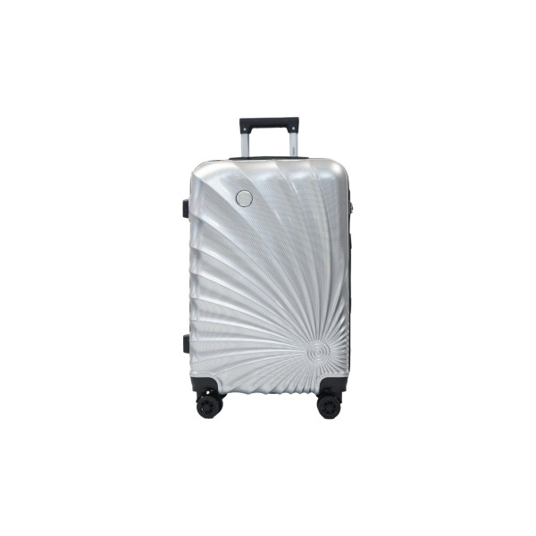 Valise taille cabine 34x48x21cm silver en polycarbonate DANIEL HECHTER