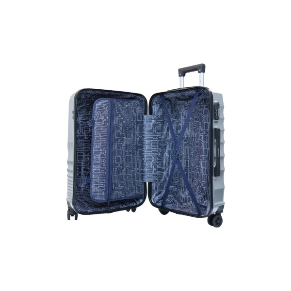 Valise taille cabine 34x48x21cm silver en polycarbonate DANIEL HECHTER