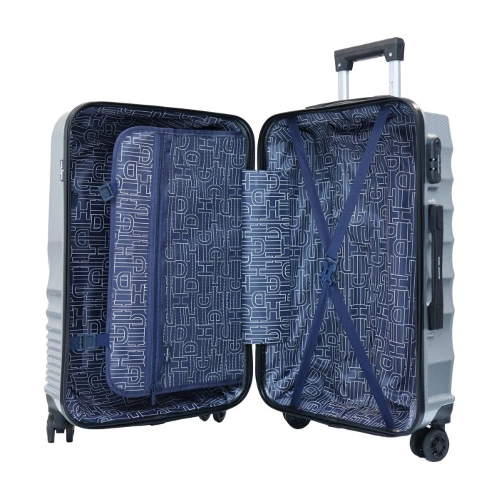 Valise taille cabine 48x70x29cm silver en polycarbonate DANIEL HECHTER