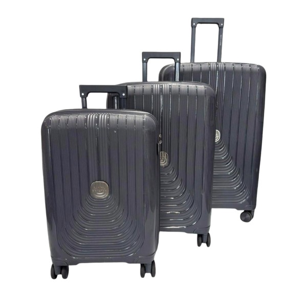 Set de 3 valises 35, 62, 98L dark grey Nice DANIEL HECHTER