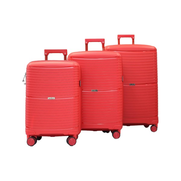 Set de 3 valises 36, 66 et 102L red Monaco DANIEL HECHTER