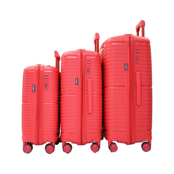 Set de 3 valises 36, 66 et 102L red Monaco DANIEL HECHTER