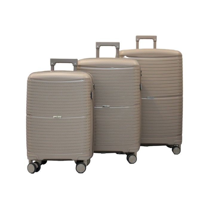 Set de 3 valises 36, 66 et 102L champagne Monaco DANIEL HECHTER