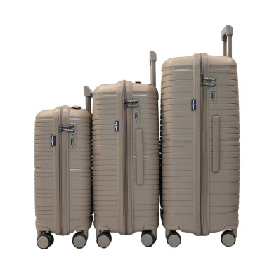 Set de 3 valises 36, 66 et 102L champagne Monaco DANIEL HECHTER