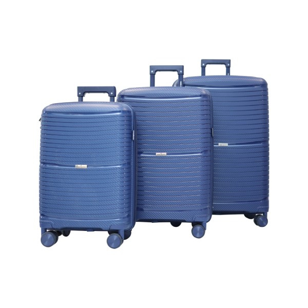 Set de 3 valises 36, 66 et 102L blue Monaco DANIEL HECHTER