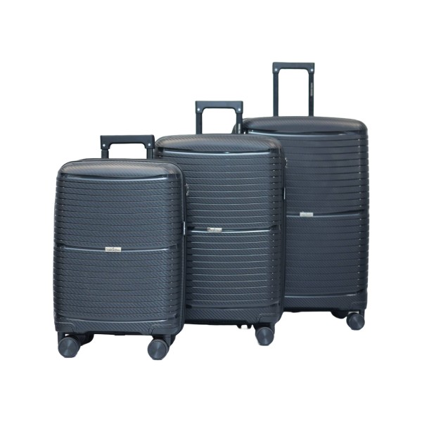 Set de 3 valises 36, 66 et 102L black Monaco DANIEL HECHTER