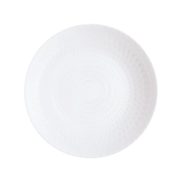 Assiette creuse 20cm Pampille Blanc Luminarc