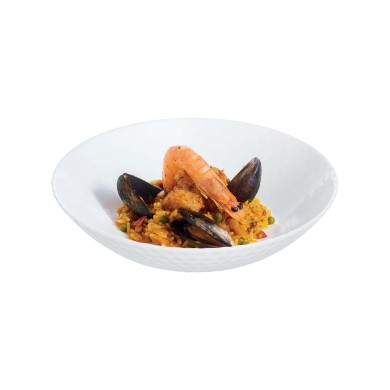 Assiette creuse 20cm Pampille Blanc Assiette creuse 20cm Pampille Blanc