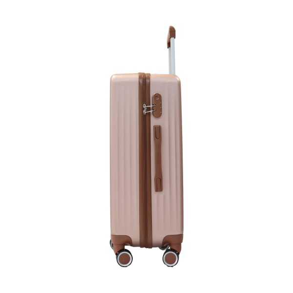 Valise taille grande 49x29x77cm rose gold TR3 Texier