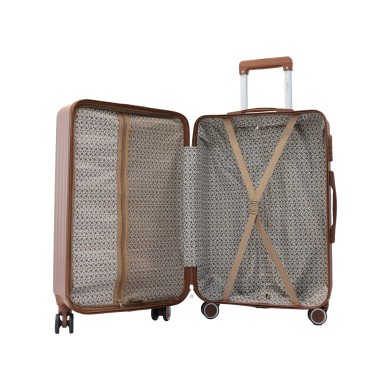 Valise taille moyenne 43,5x26x67cm rose gold TR3 Texier