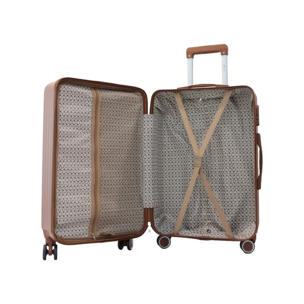 Valise taille moyenne 43,5x26x67cm rose gold TR3 Texier