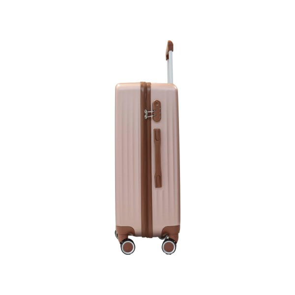 Valise taille moyenne 43,5x26x67cm rose gold TR3 Texier