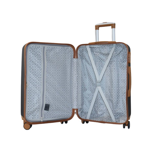 Valise taille moyenne 25x66x42cm anthracite TR Texier