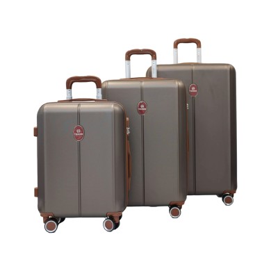 Set de 3 valises 41, 64 et 96L champagne TR2 Texier