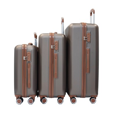 Set de 3 valises 41, 64 et 96L champagne TR2 Texier