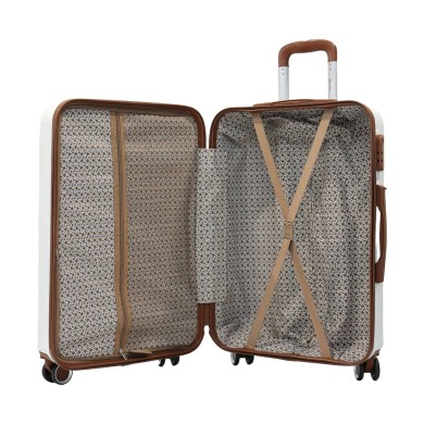 Valise taille grande 49x29x77cm creme TR2 Texier