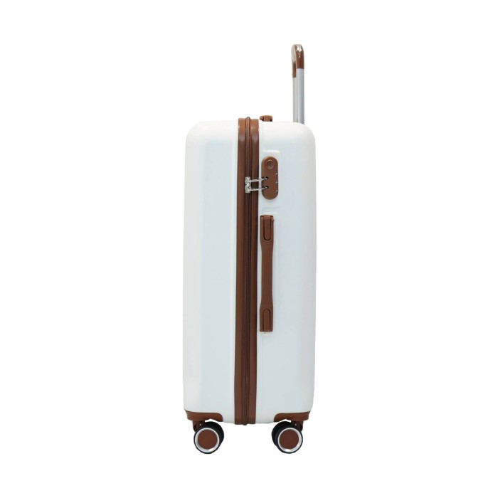 Valise taille grande 49x29x77cm creme TR2 Texier