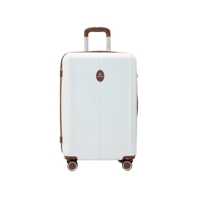 Valise taille moyenne 43,5x26x67cm creme TR2 Texier
