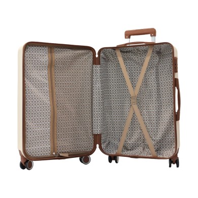 Valise taille grande 49x29x77cm beige TR3 Texier