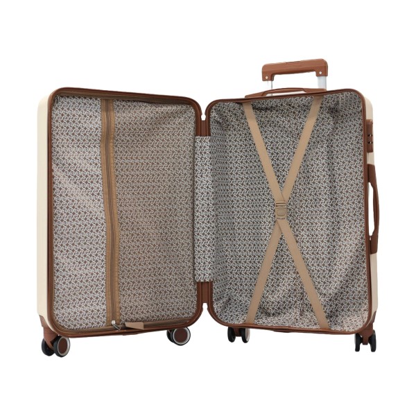 Valise taille grande 49x29x77cm beige TR3 Texier