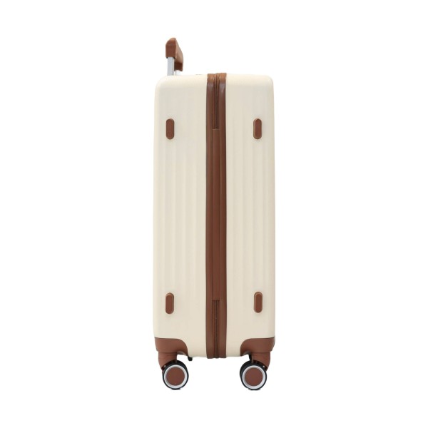Valise taille grande 49x29x77cm beige TR3 Texier