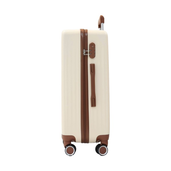 Valise taille grande 49x29x77cm beige TR3 Texier