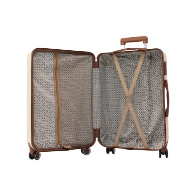Valise taille moyenne 43,5x26x67cm beige TR3 Texier