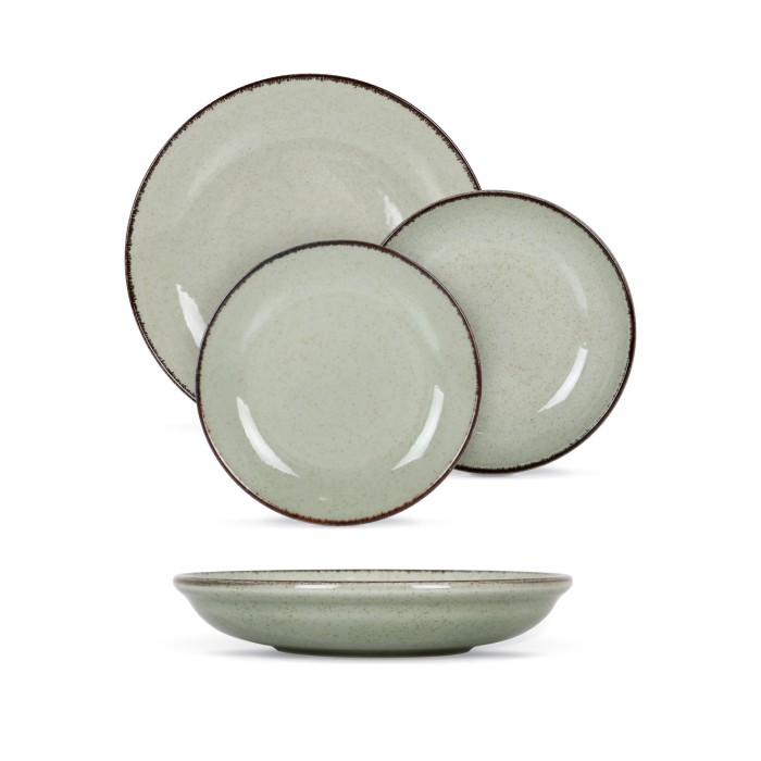 Service de table 12 pièces Verde Salvora Santa Clara