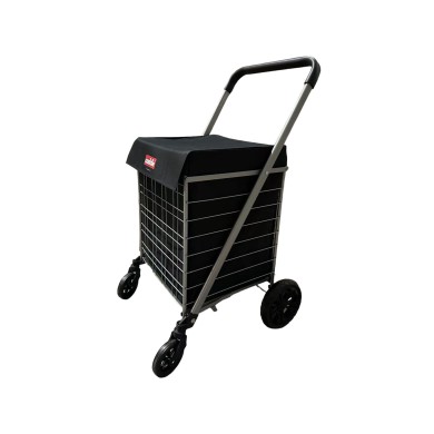 Chariot de course métallique 89L noir Caddie