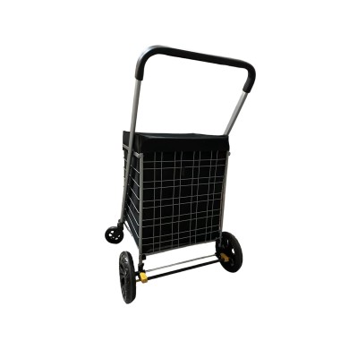 Chariot de course métallique 89L noir Caddie