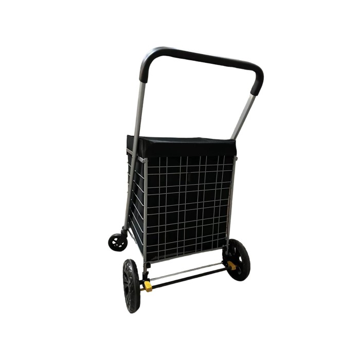 Chariot de course métallique 89L noir Caddie