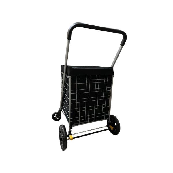 Chariot de course métallique 89L noir Caddie