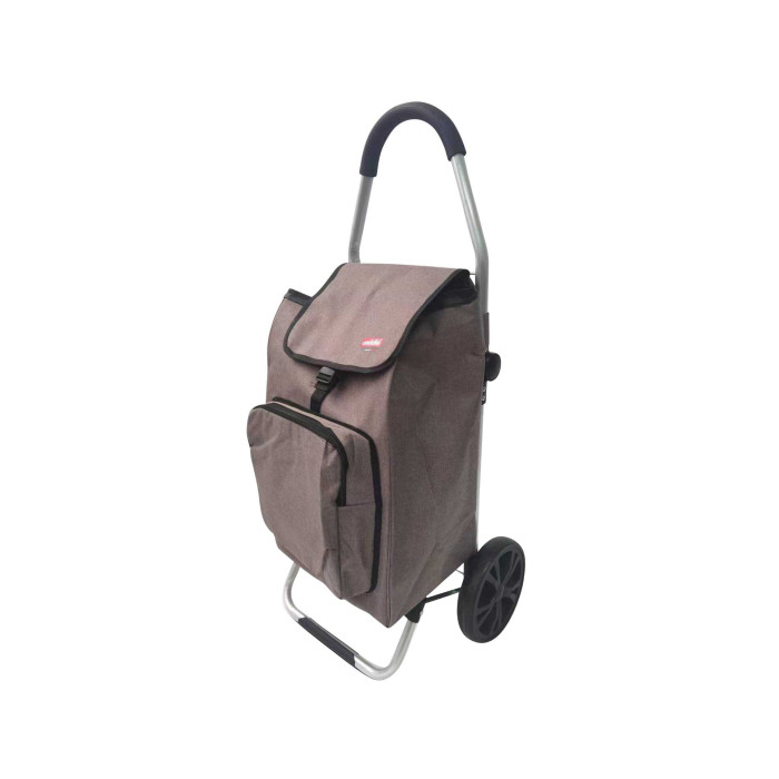 Chariot de course pliable 49L sable