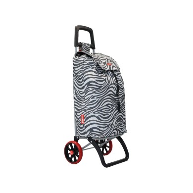 Chariot de course 50L zèbre Caddie